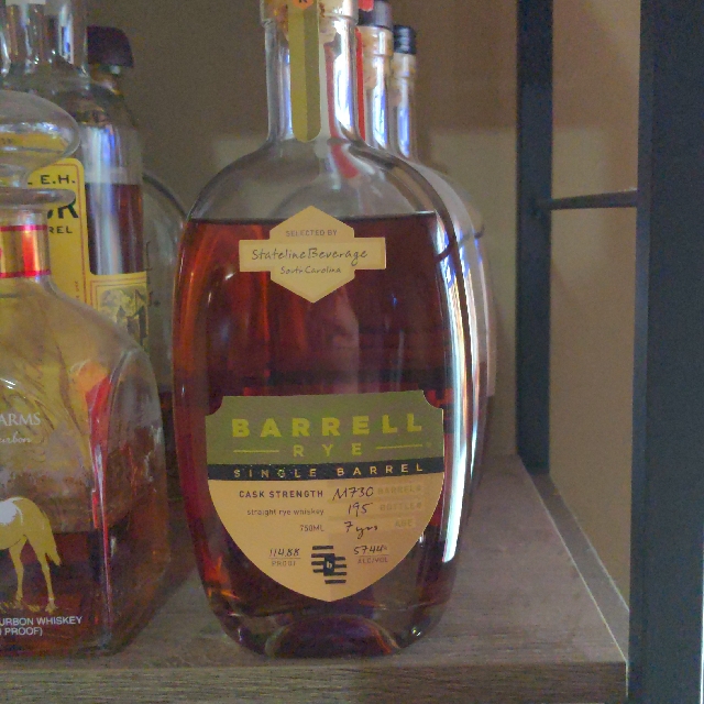 Barrell Rye Single Barrel - Stateline Beverage, SC
