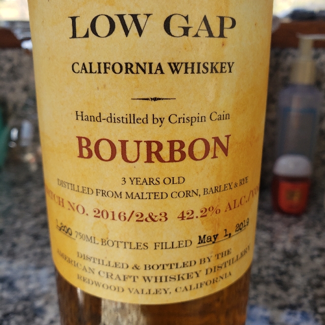 Low Gap 3 years old Bourban
