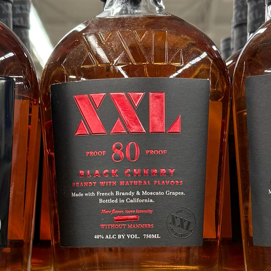 XXL Black Cherry Brandy - Made with French Brandy and Moscato Grapes 80 Proof
