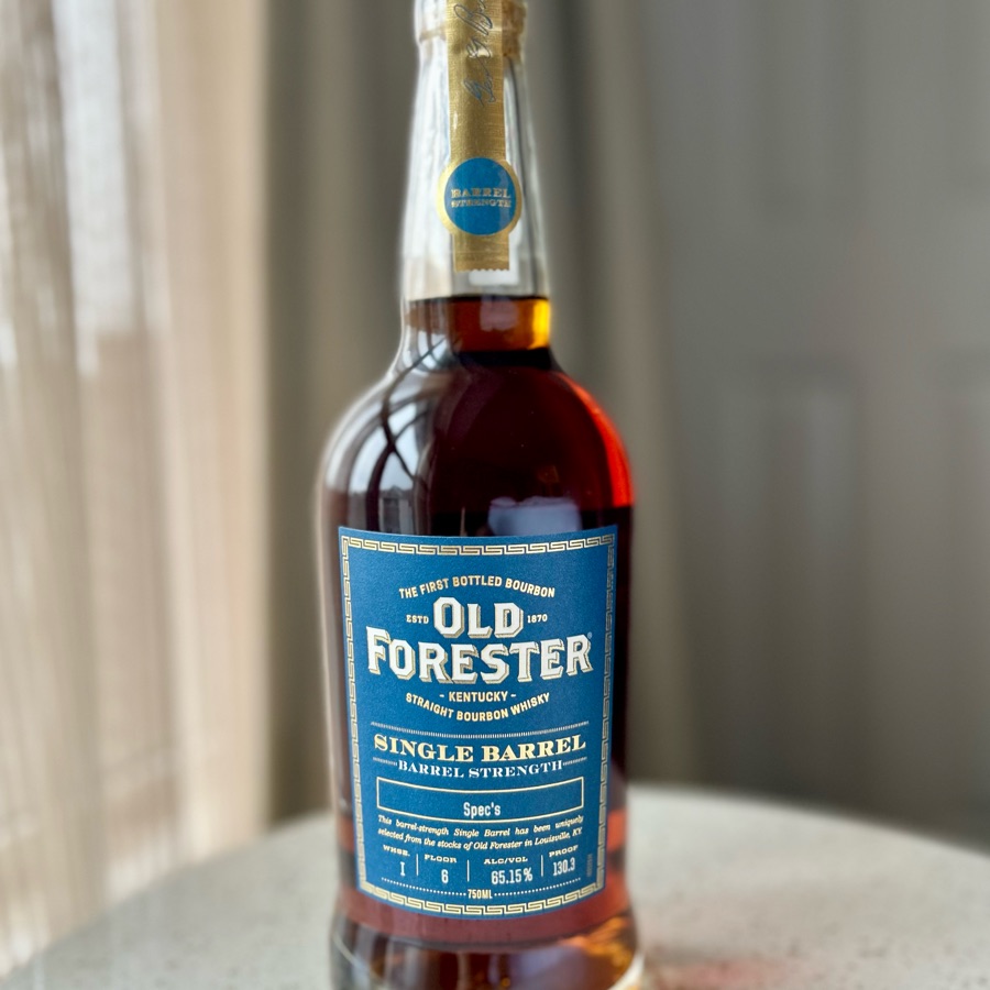 Old Forester Barrel Strength Bourbon, 2024 Single Barrel Select (Spec's, I6)