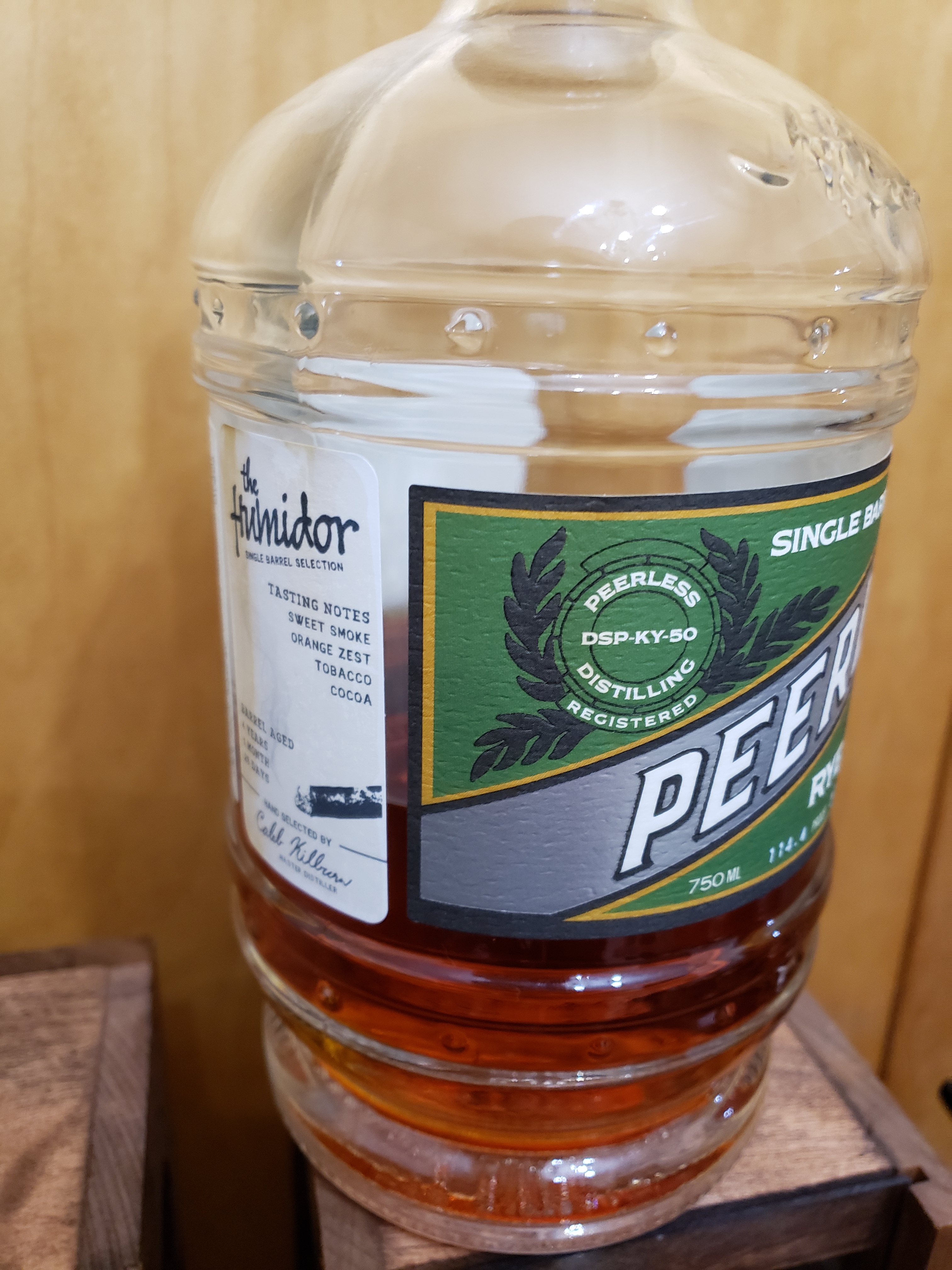 Peerless Single Barrel Kentucky Straight Rye "Humidor"