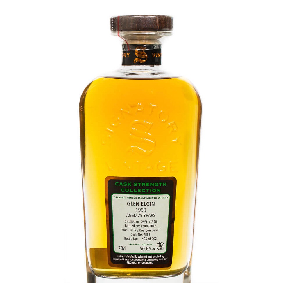 Glen Elgin 1990 25 Year Cask Strength Collection (Signatory)