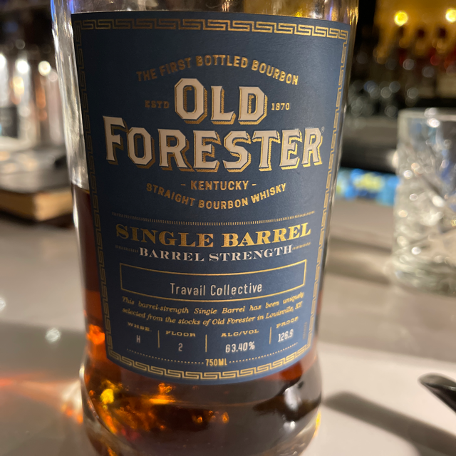 Old Forester, Travail Collective, Barrel Strength 127 prof