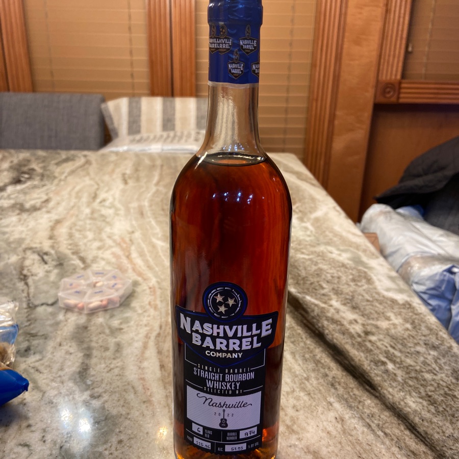 Nashville Barrel Single Barrel Straight Bourbon #874