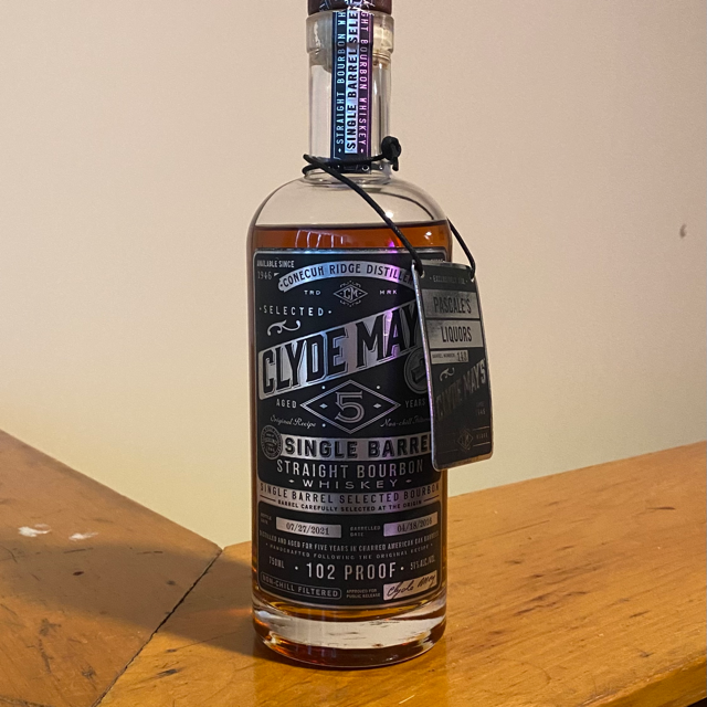 Clyde May's Single Barrel Straight Bourbon 5 Year (Pascale's Liqours)