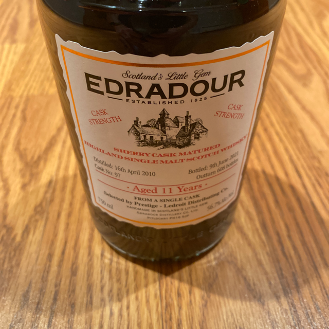 Edradour 11 Year Sherry Matured Cask Strength Single Cask