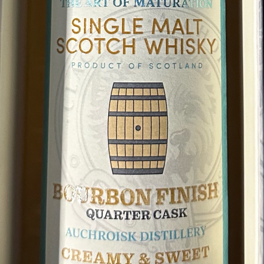 Murray McDavid Bourbon finish cask craft - Auchroisk
