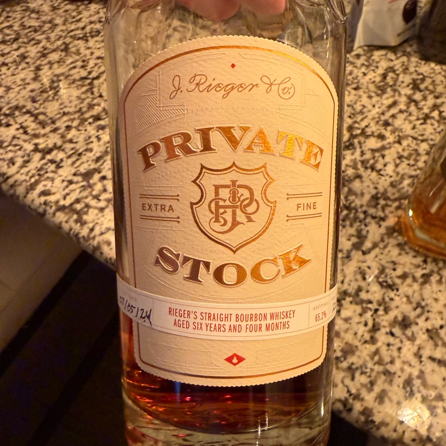 J. Rieger Private Stock - Reiger's Straight Bourbon Whiskey