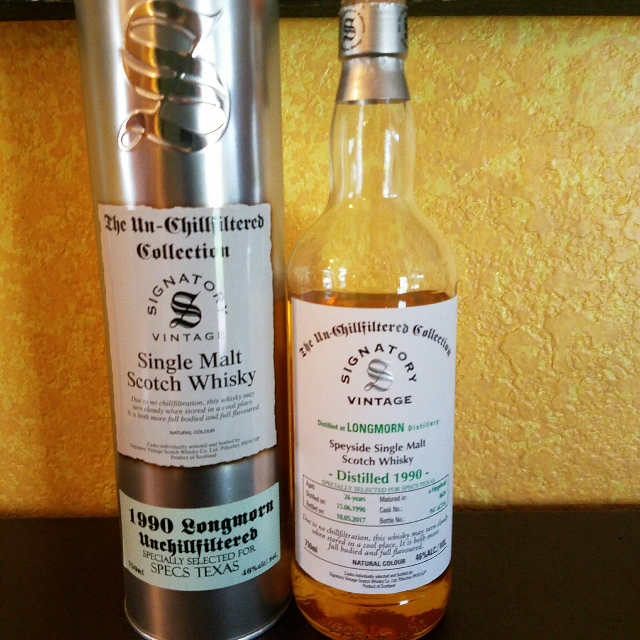 Longmorn 1990 26 Year Un-chillfiltered Collection (Signatory)