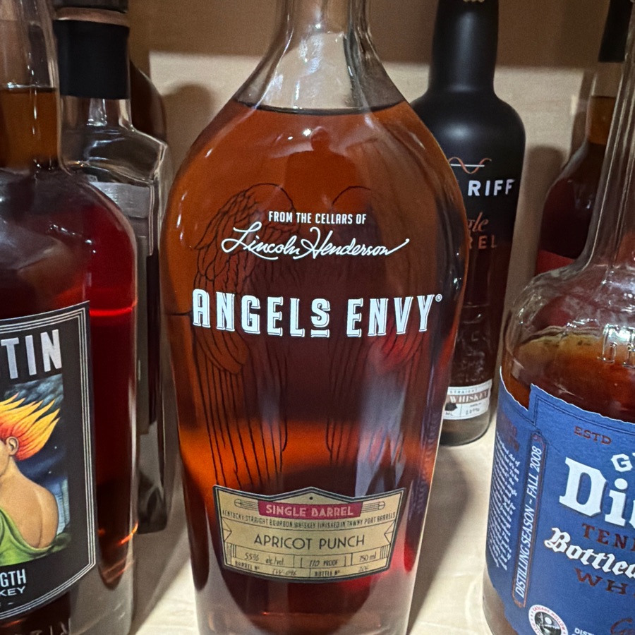 Angel's Envy Single Barrel finished in Tawny Port Barrels - Cheers Collierville, TN "Apricot Punch"
