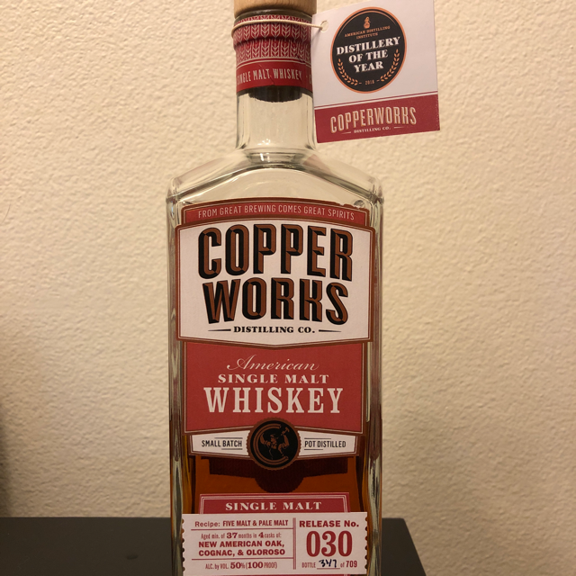 Copperworks American Single Malt (Release No. 030)