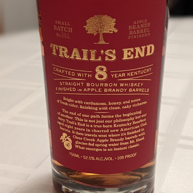 Trail's End 8 Year Kentucky Straight Bourbon Finished in Apple Brandy Casks