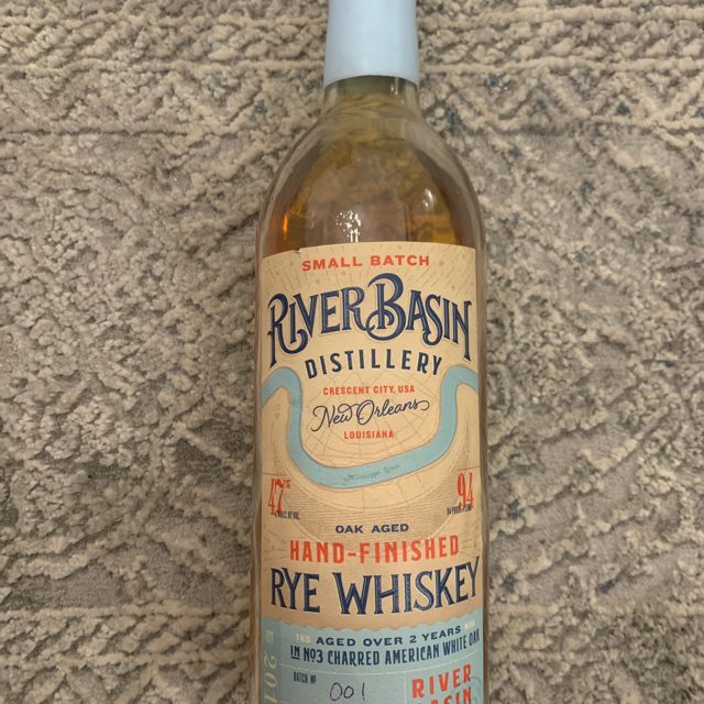 River Basin Small Batch Rye Whiskey