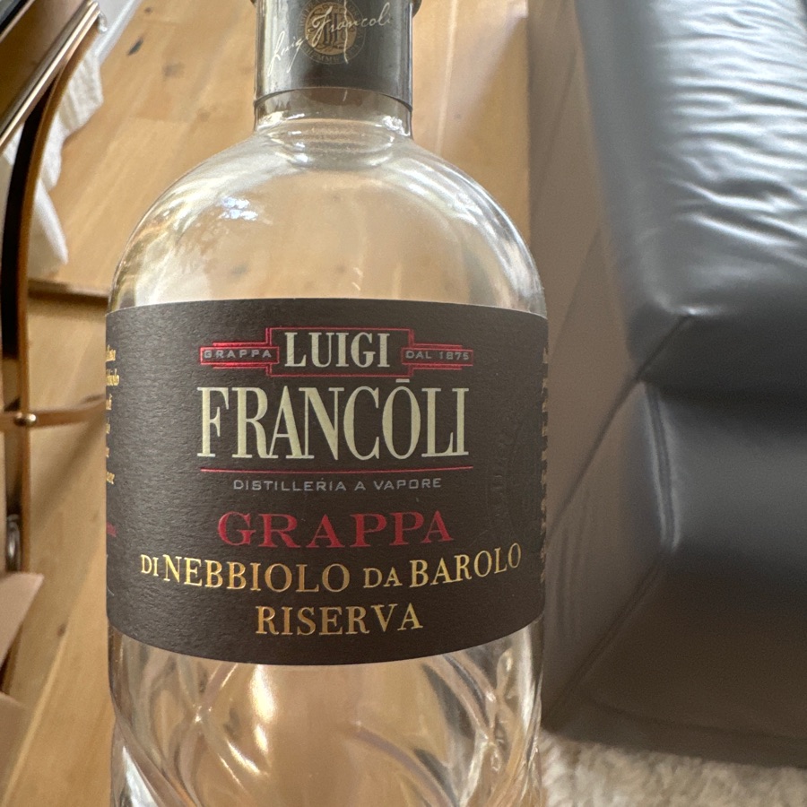 Luigi Francoli Grappa di Nebbiolo da Barolo Riserva