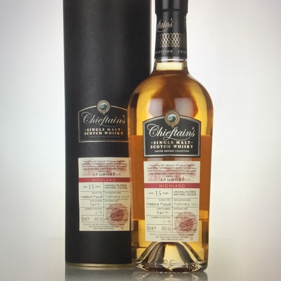 Ardmore 15 Year Old 2002 (Cask 94091) Chieftain's (Ian Macleod) Whisky