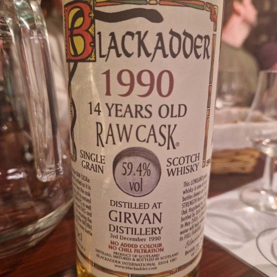 Blackadder Girvan raw cask 14 years 1990