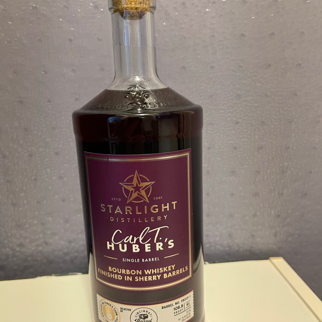 Starlight Carl T. Huber's Single Barrel Bourbon Finished in Sherry Barrels (Cincinnati Barrel Chasers)