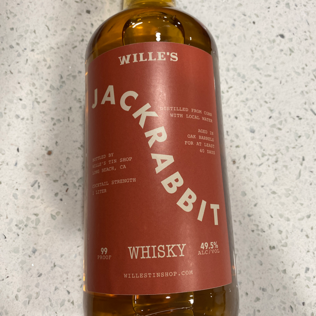 Wille's Jackrabbit Whiskey