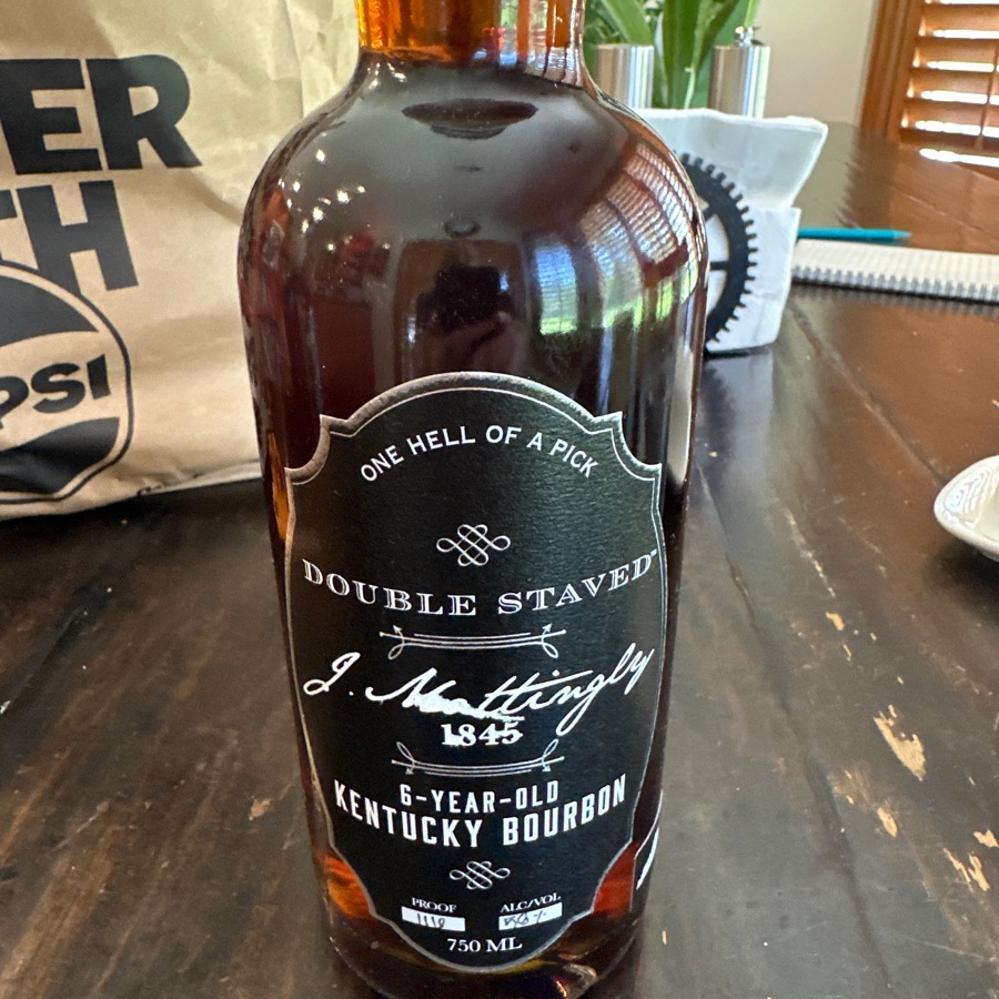 J. Mattingly 1845 6-Year-Old Kentucky Bourbon Double Staved