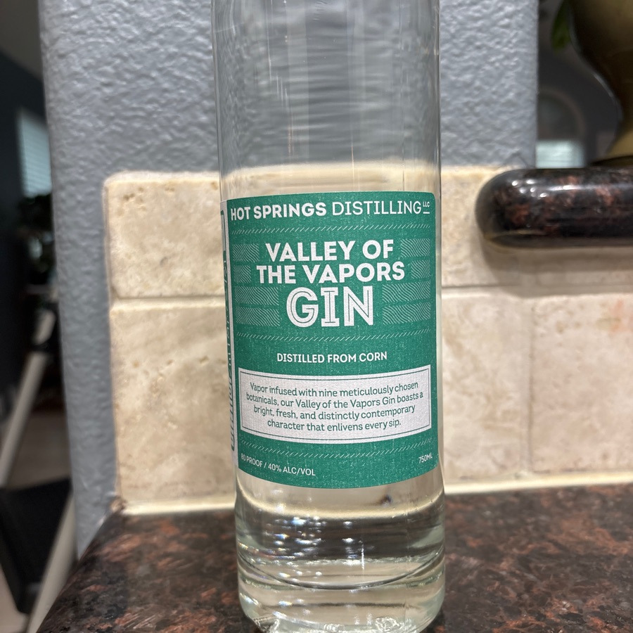 Hot Springs Valley of the Vapors Gin