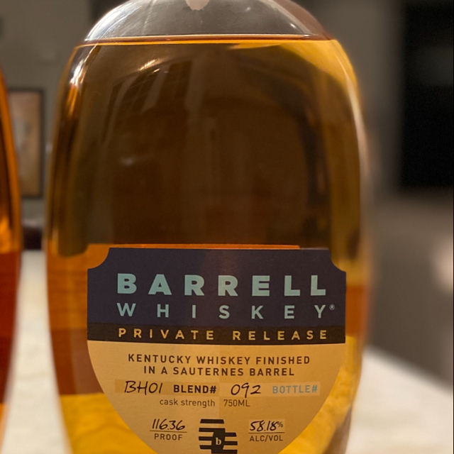 Barrell whiskey BH01