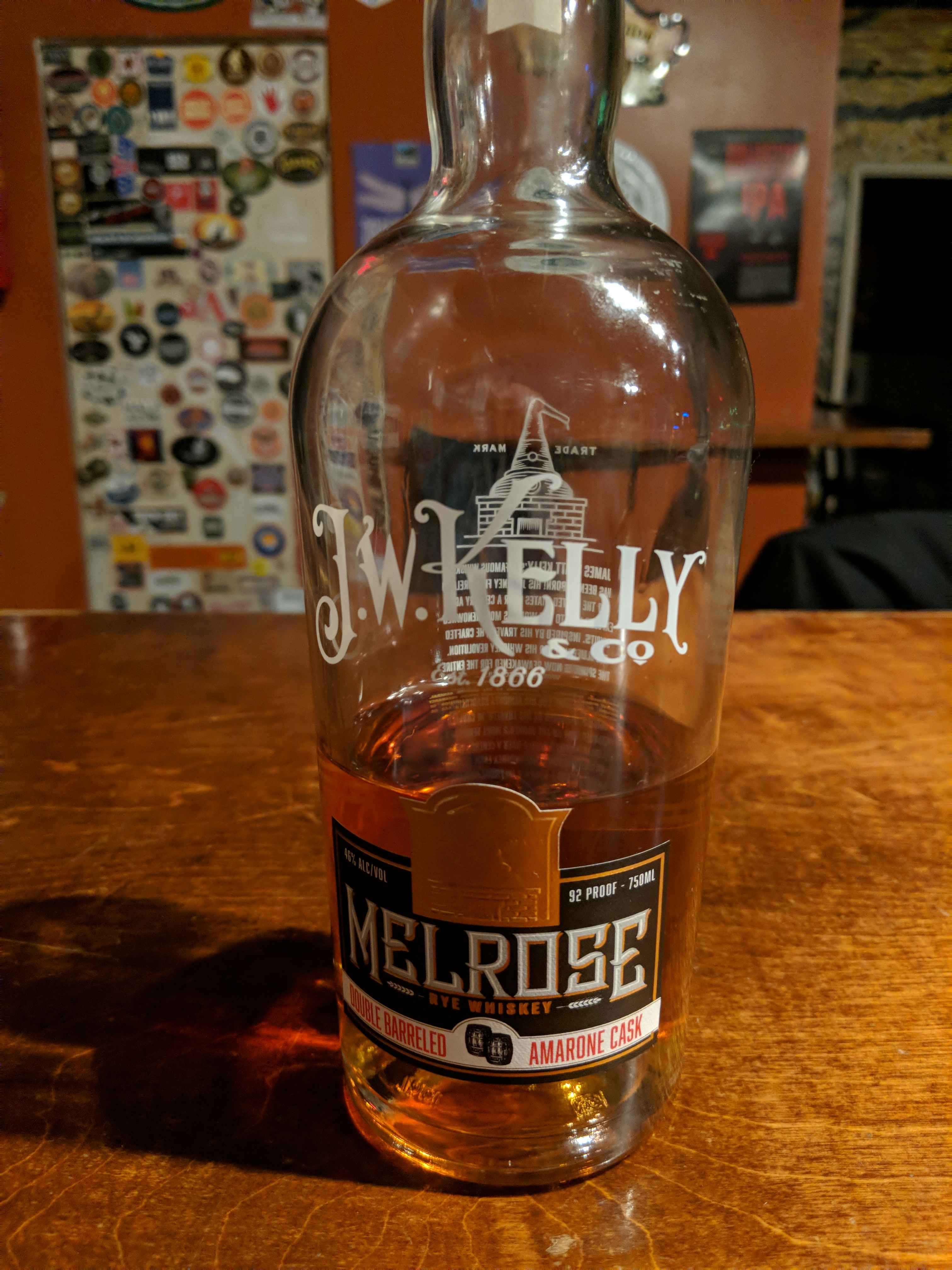 J.W. Kelly Melrose Rye Finished in Amarone Cask