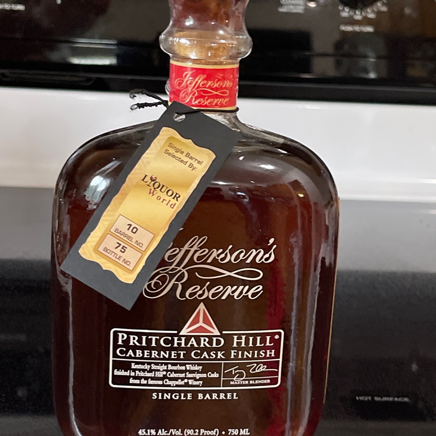 Jefferson's Reserve Single Barrel Pritchard Hill Cabernet Cask Finish