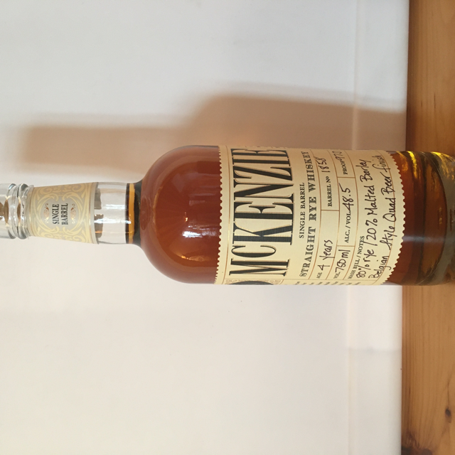 McKenzie Single Barrel Straight Rye Belgian Quad Finish