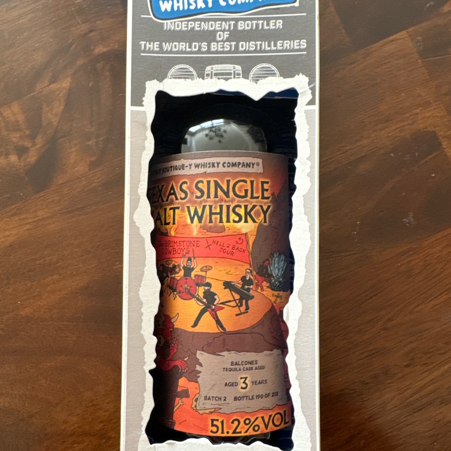 That Boutique-y Whisky Company - Balcones Texas Single Malt Whisky - Tequila Cask Aged - Batch 2