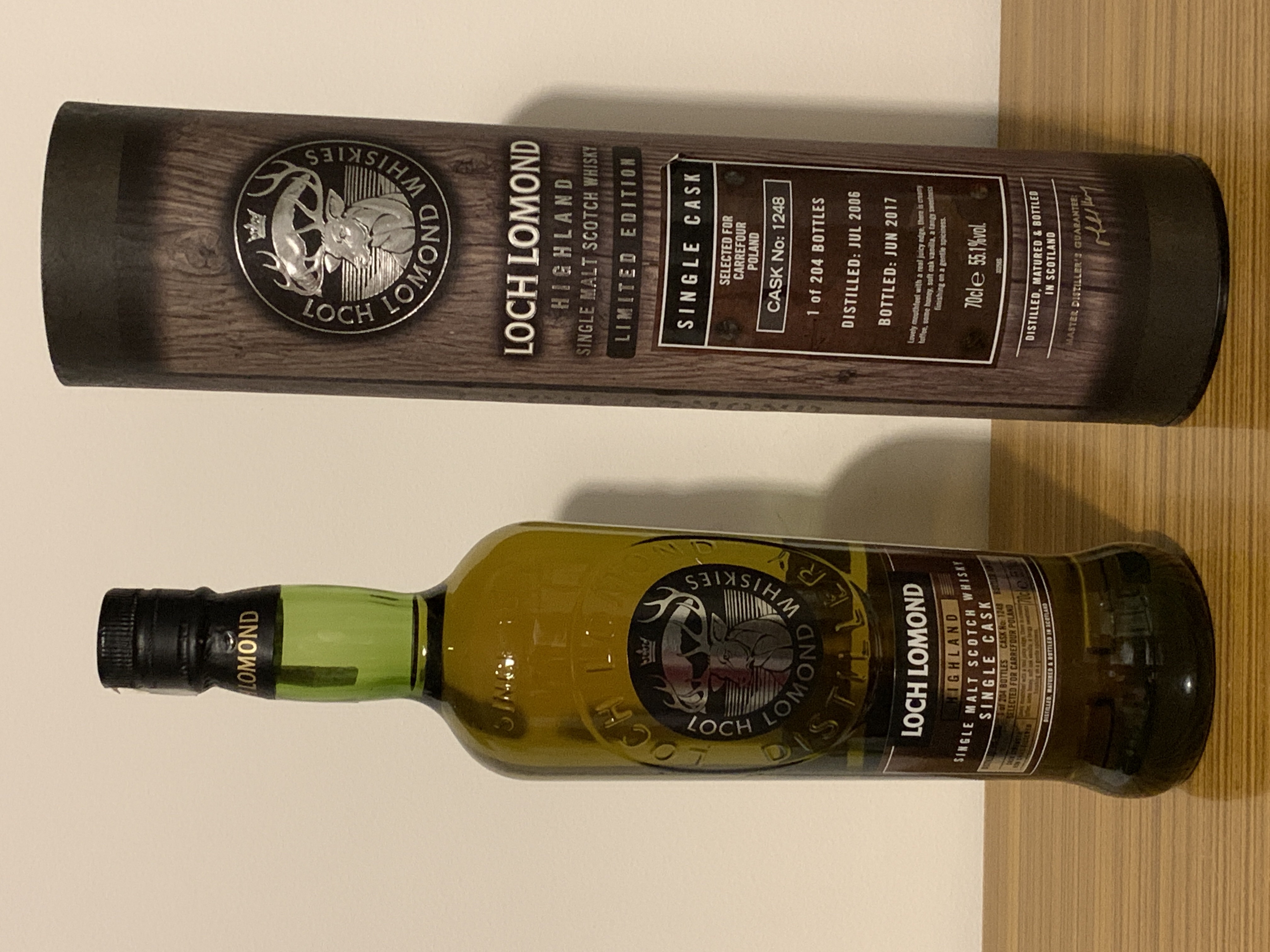Loch Lomond single cask batch 1248