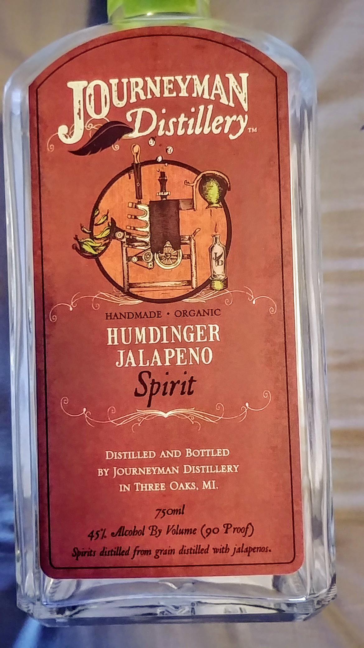 Journeyman Distillery Humdinger Jalapeno Spirit