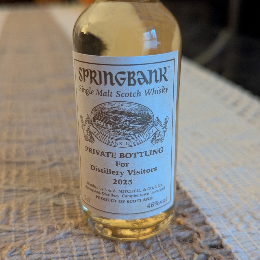 Springbank Private Bottling for Distillery Visitors 2025