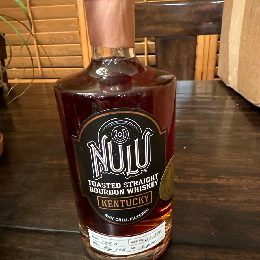 Nulu Toasted Straight Bourbon Whiskey Single Barrel Select Seelbach's Pick Barrel KY143