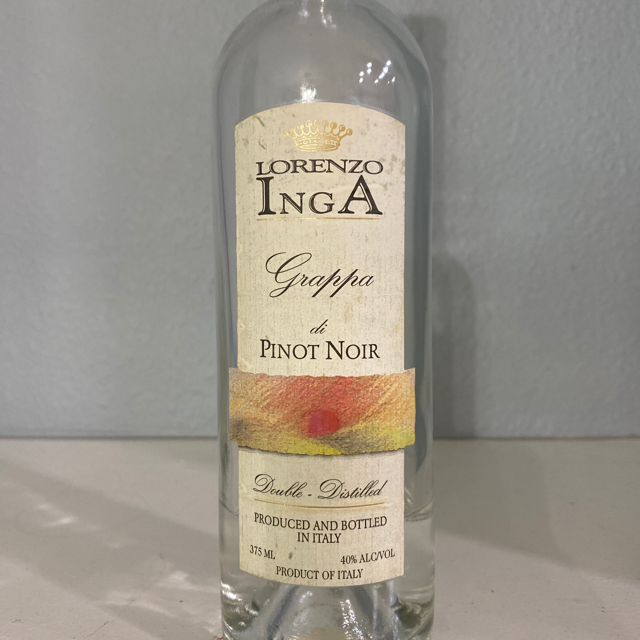 Lorenzo Inga Grappa di Pinot Noir