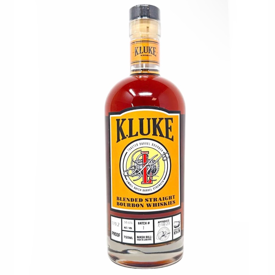 K.LUKE Small Batch Toasted Barrel Barrel Strength Bourbon, Batch #1
