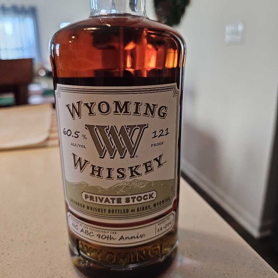 Wyoming Whiskey Private Stock NC ABC 90th Anniversary