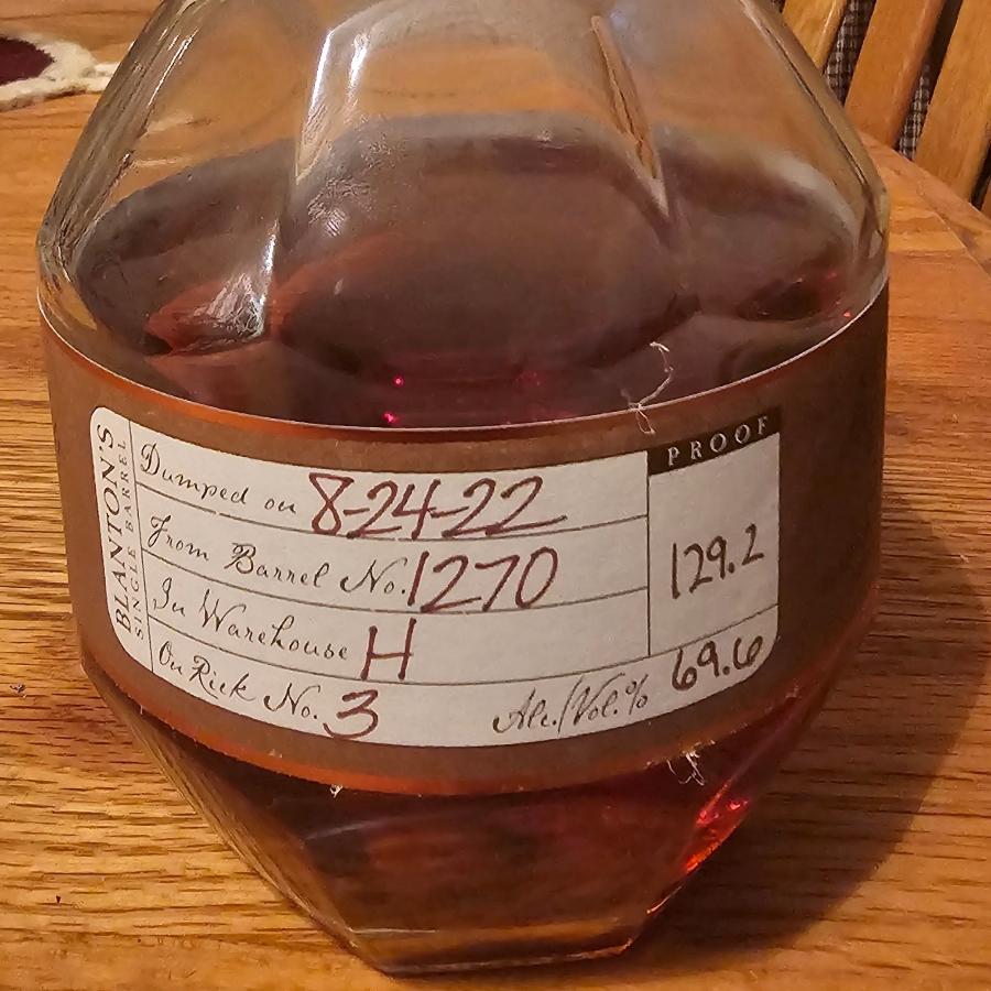 Blanton's Straight From The Barrel #1270 - Dumped 2022