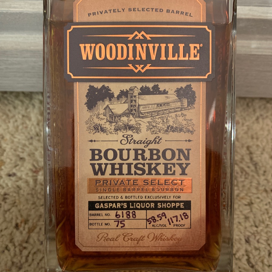 Woodinville Straight Bourbon Whiskey Private Select - Gaspar's