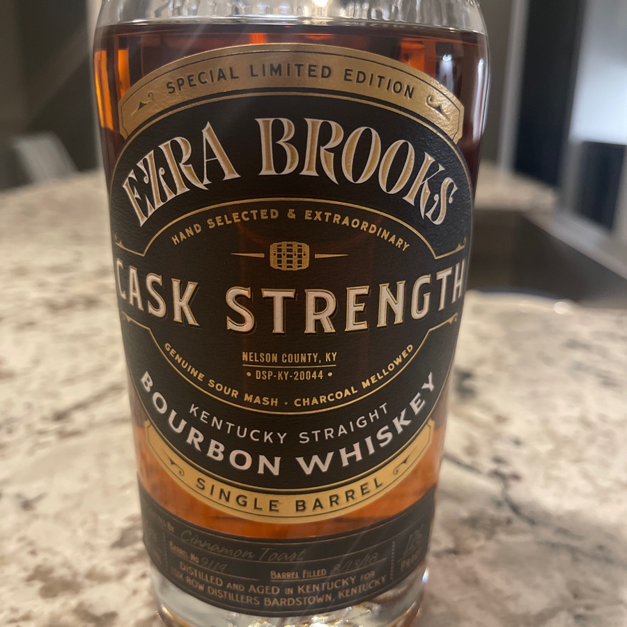 Ezra Brooks Single Barrel Cask Strength (Cinnamon Toast)