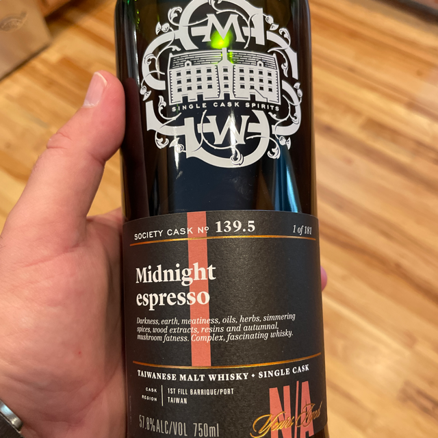 Midnight Espresso - SMWSA - 139.5 Taiwanese