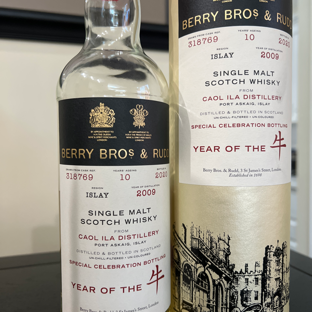 Caol Ila 2009 10 Year (Berry Bros. & Rudd) Year of the Ox