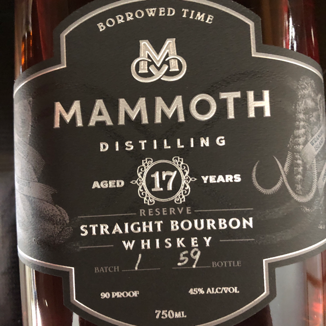 Mammoth 17 Year Borrowed Time Straight Bourbon
