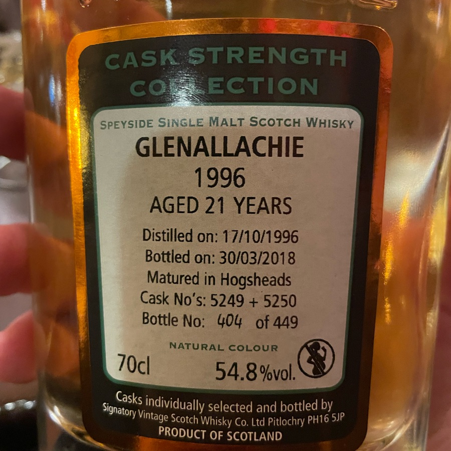 Glenallachie 1996/2018 (signatory)