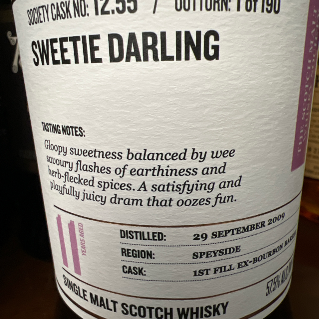 SMWS 12.55 ("Sweetie Darling")