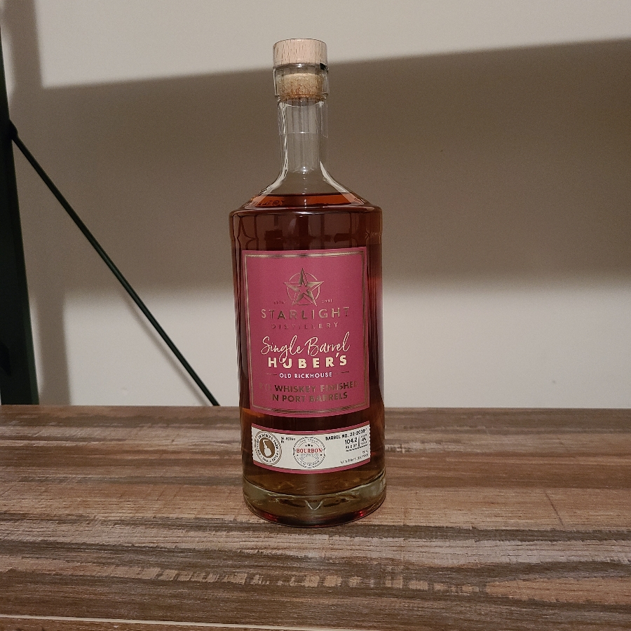 Starlight Single Barrel Huber's Old Rickhouse Finished in Port Barrels