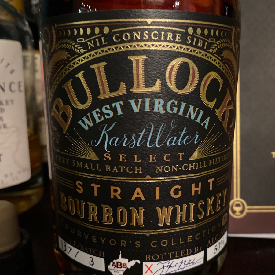 Bullock Straight Bourbon Whiskey Purveyor's Collection