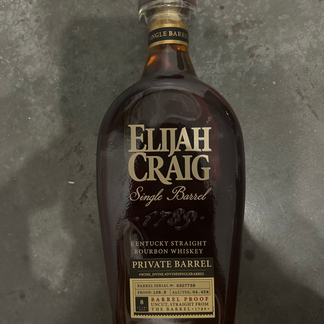 Elijah Craig BP Wine Dvine 8 year SP