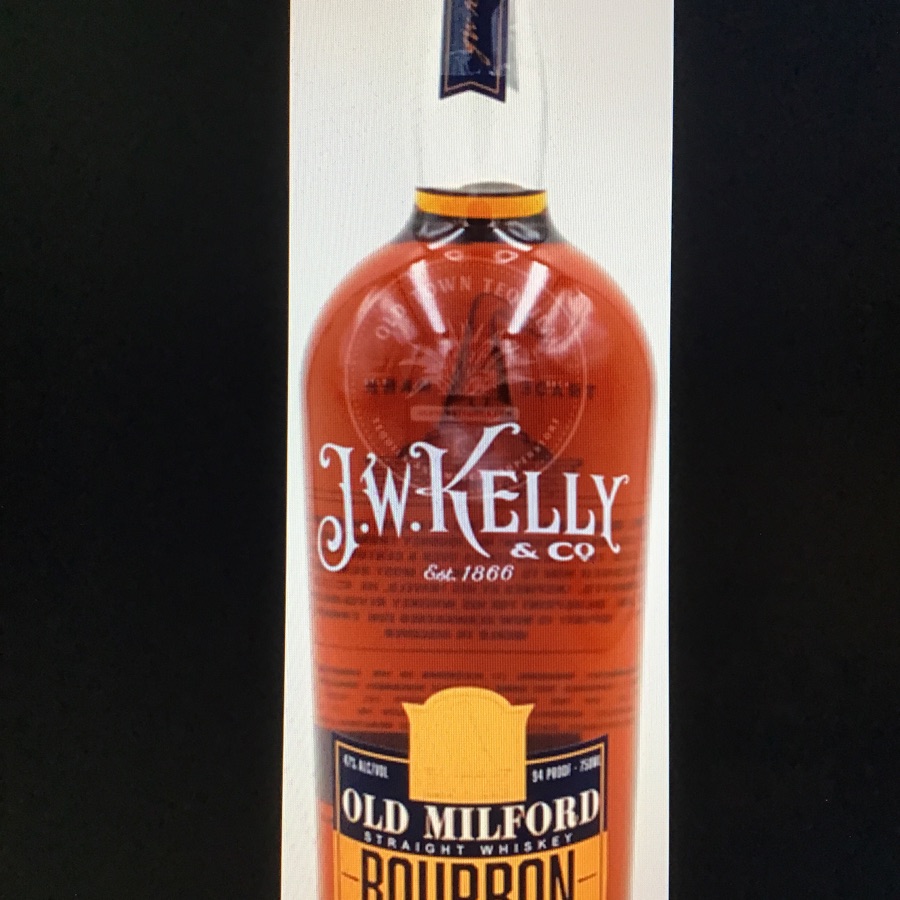 J.W. Kelly Old Milton Straight Bourbon Whiskey Single Barrel Sellect