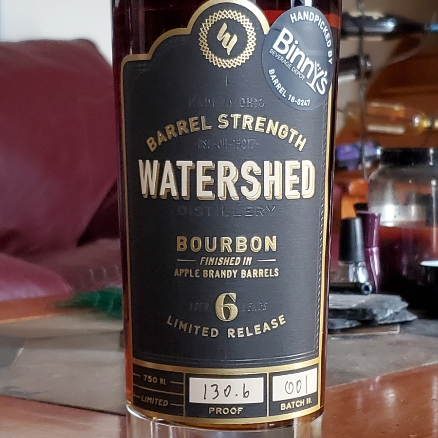 Watershed Bourbon Barrel Strength (Binny's Pick)