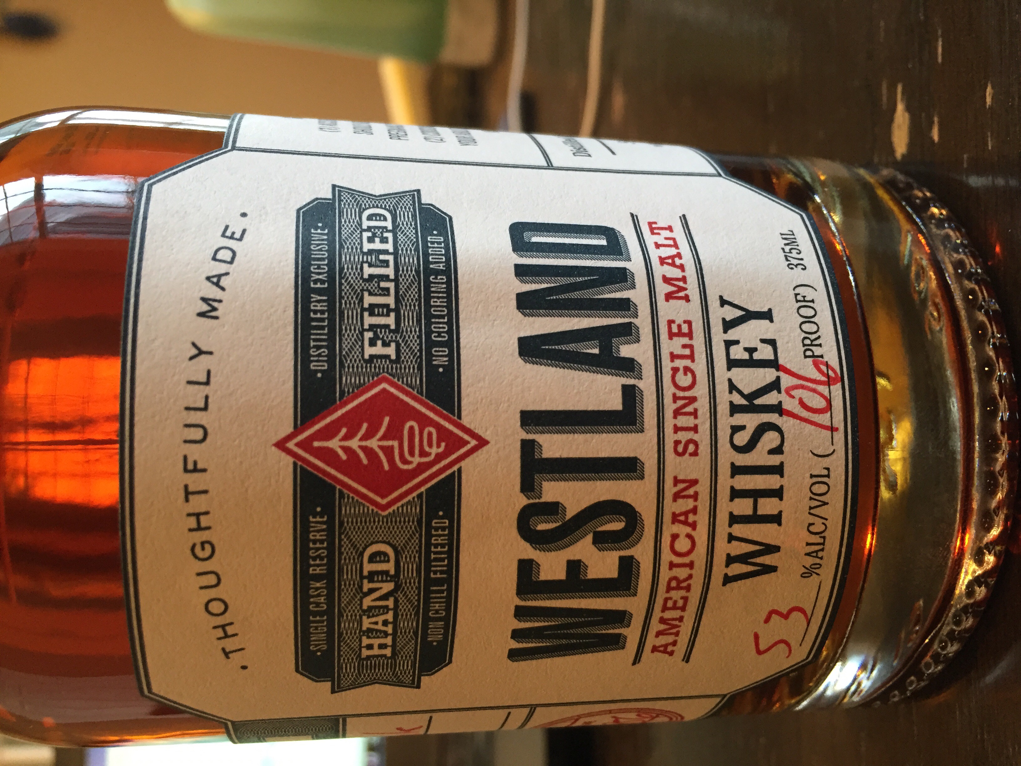 Westland Hand Filled Distillery Only 5 year Old Moscato Finish